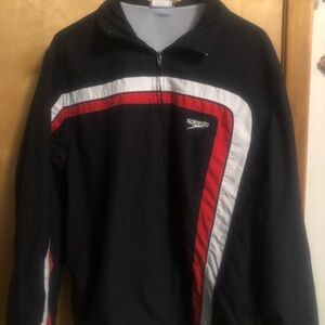 Speedo long sleeve full zip windbreaker jacket